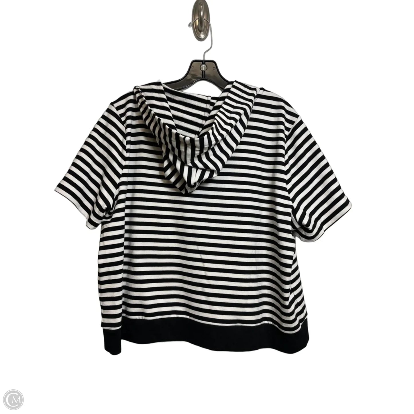 Top Short Sleeve By Michael By Michael Kors In Striped Pattern, Size: Xl