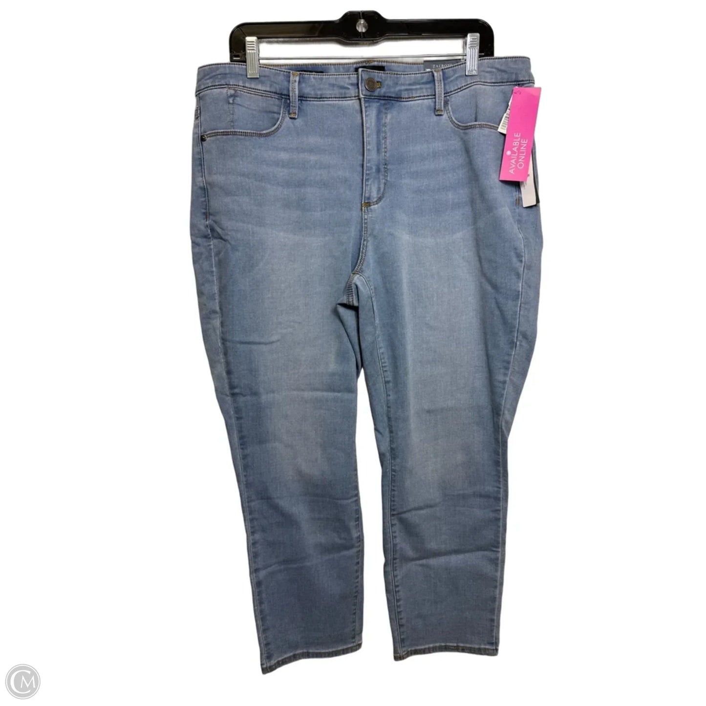 Jeans Cropped By Talbots In Blue Denim, Size: 14