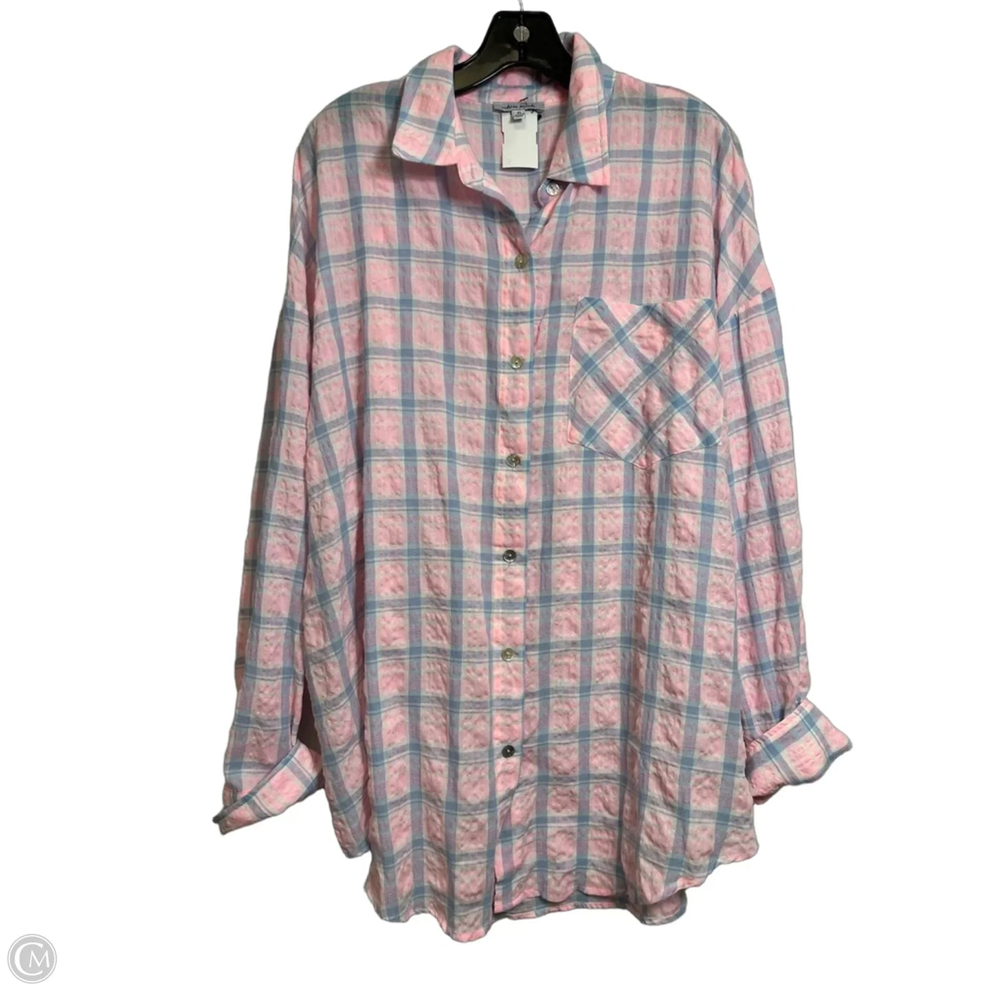 Top Long Sleeve By White Birch In Pink, Size: Xl