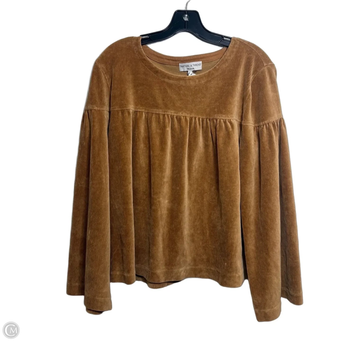 Top Long Sleeve By Madewell In Brown, Size: L
