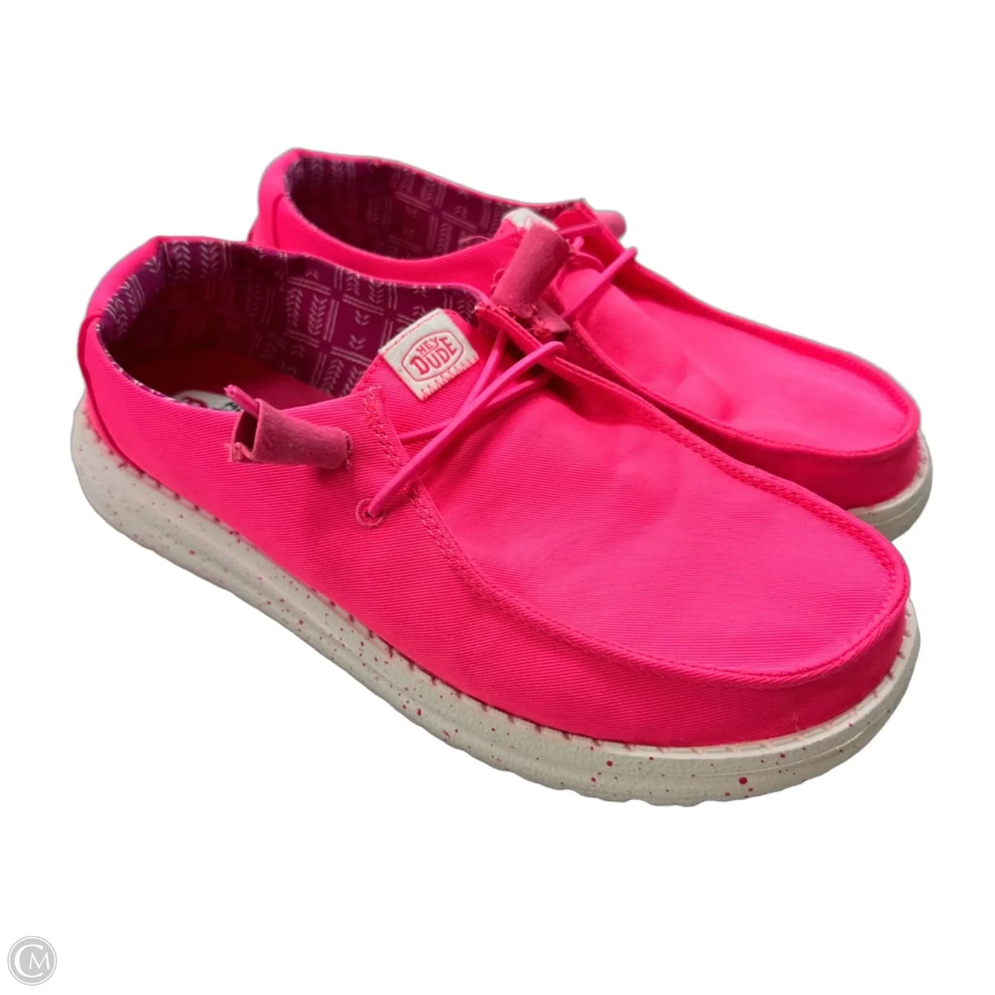 Shoes Flats By Hey Dude In Pink, Size: 7