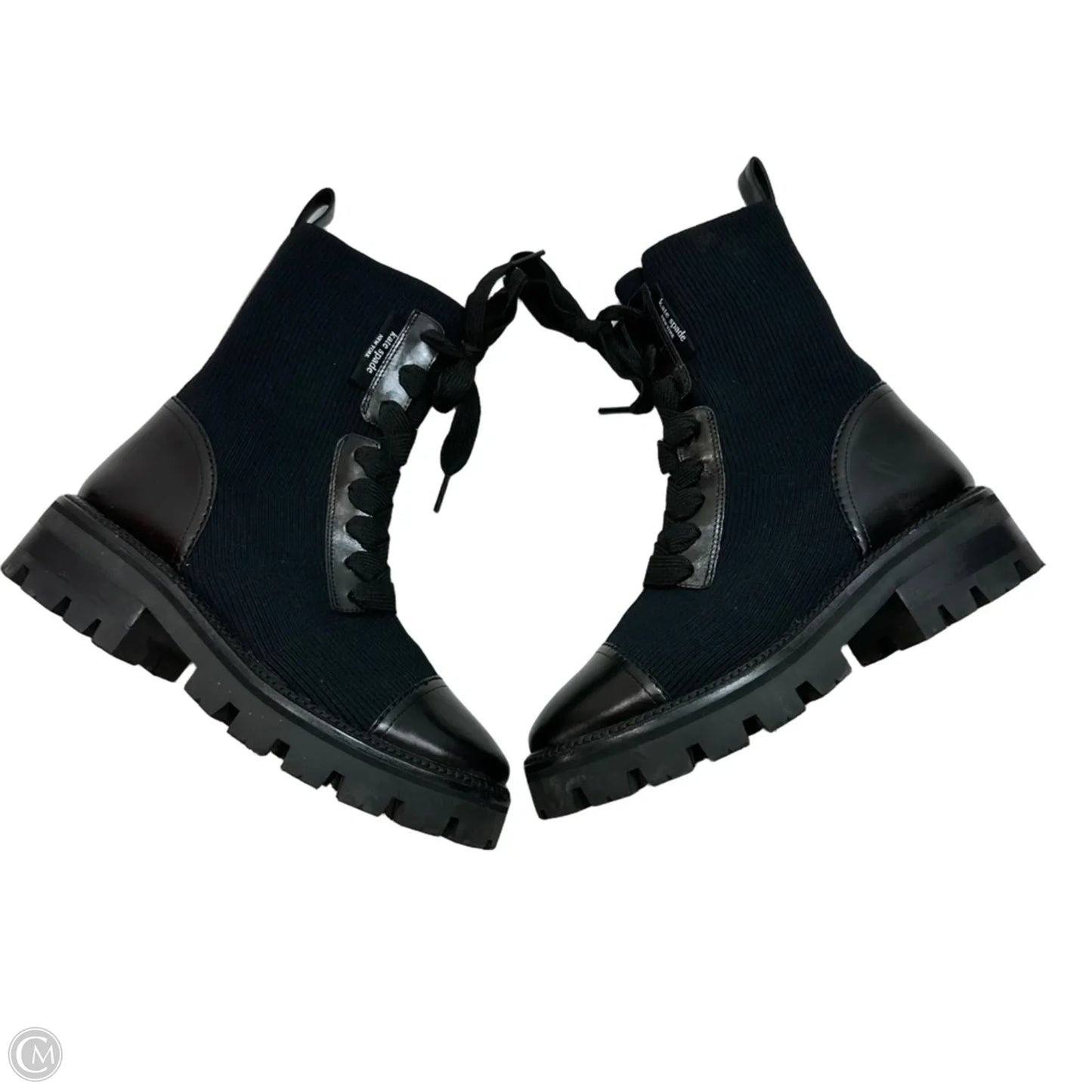 Boots Designer By Kate Spade In Black, Size: 7