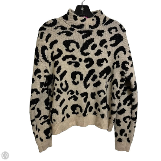Sweater By Clothes Mentor In Black & Tan, Size: S