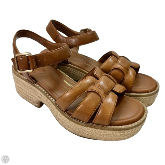 Sandals Flats By Clarks In Tan, Size: 8