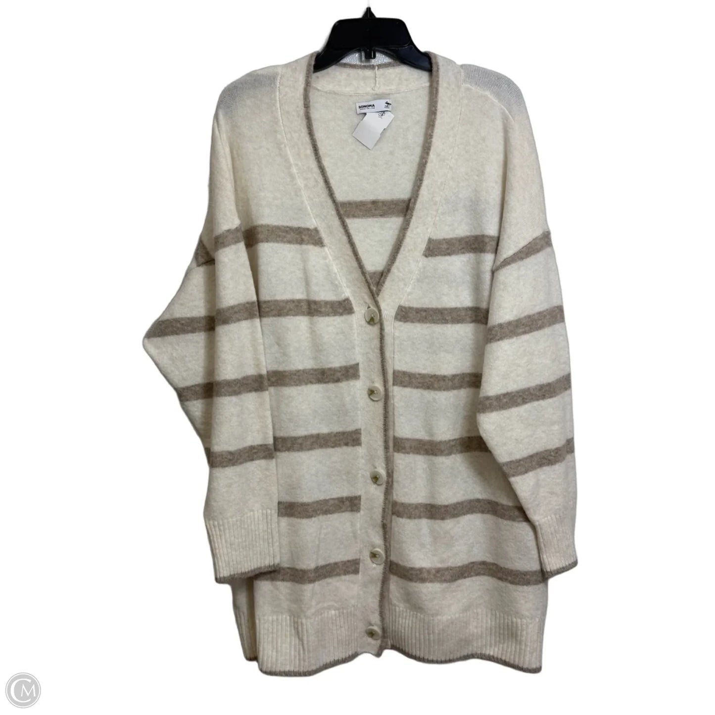 Cardigan By Sonoma In Ivory, Size: Xl
