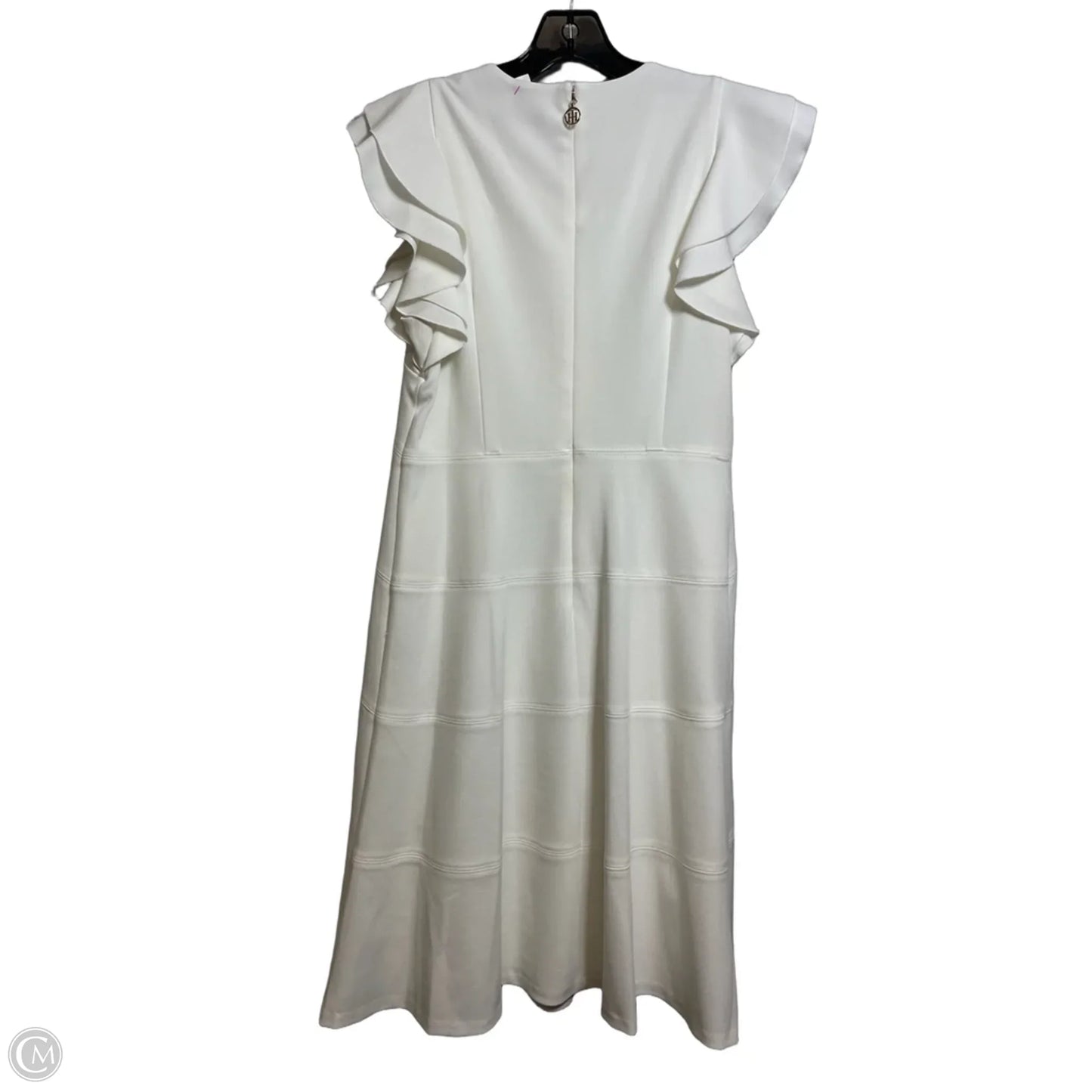 Dress Casual Midi By Tommy Hilfiger In White, Size: M
