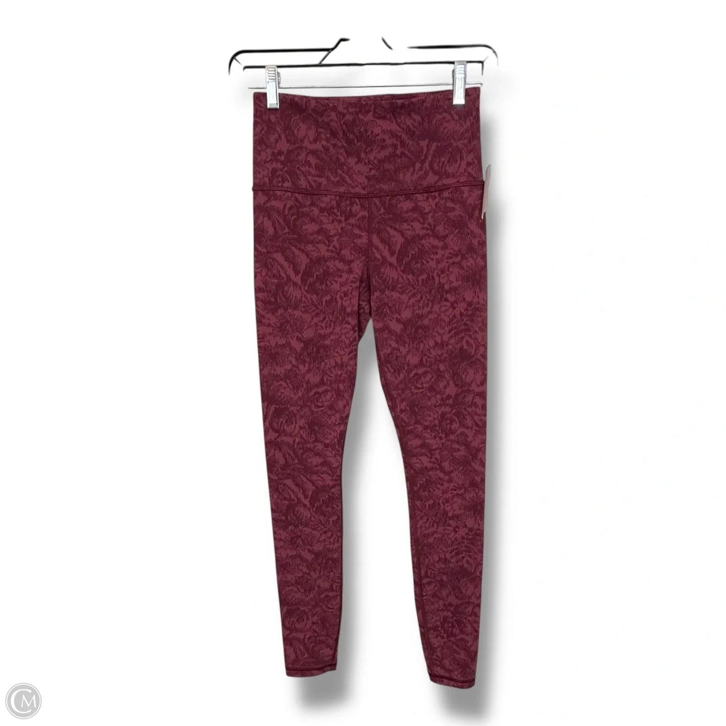 Athletic Leggings By Athleta In Maroon, Size: S