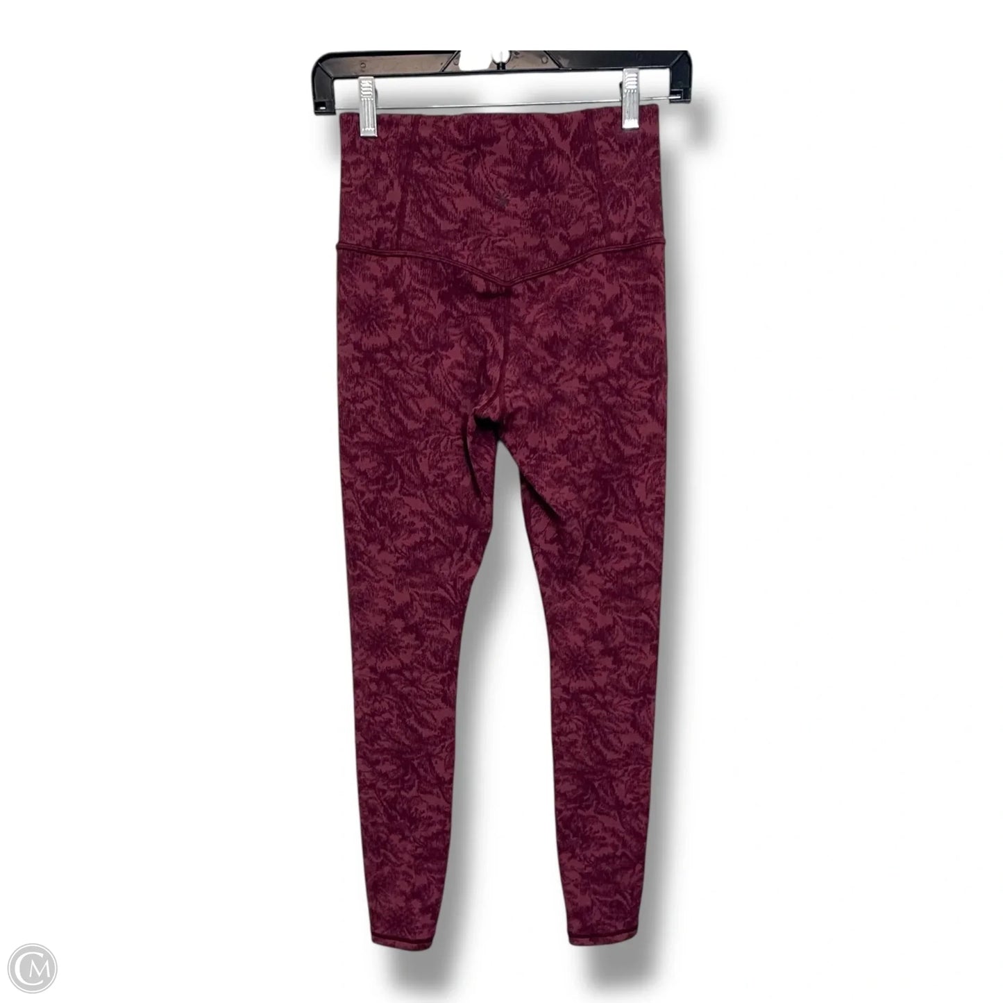 Athletic Leggings By Athleta In Maroon, Size: S