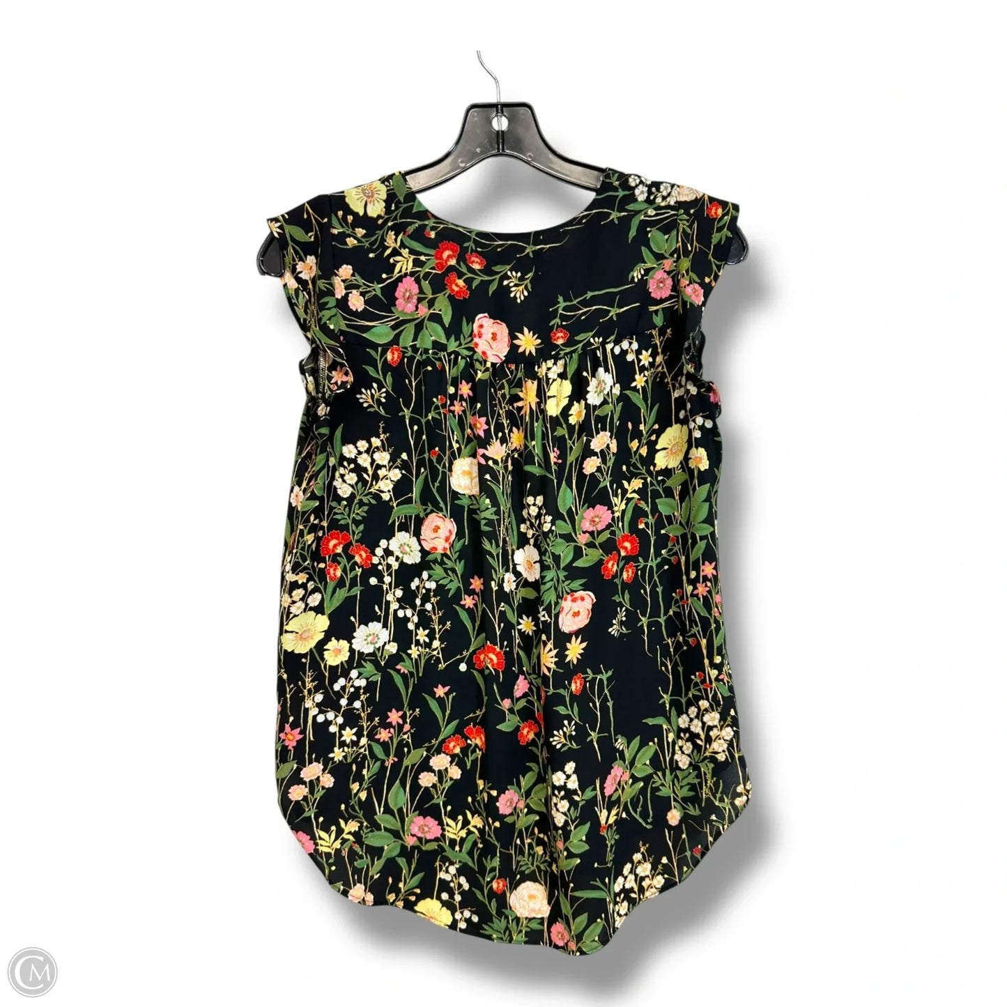 Top Sleeveless By Loft In Floral Print, Size: Xs