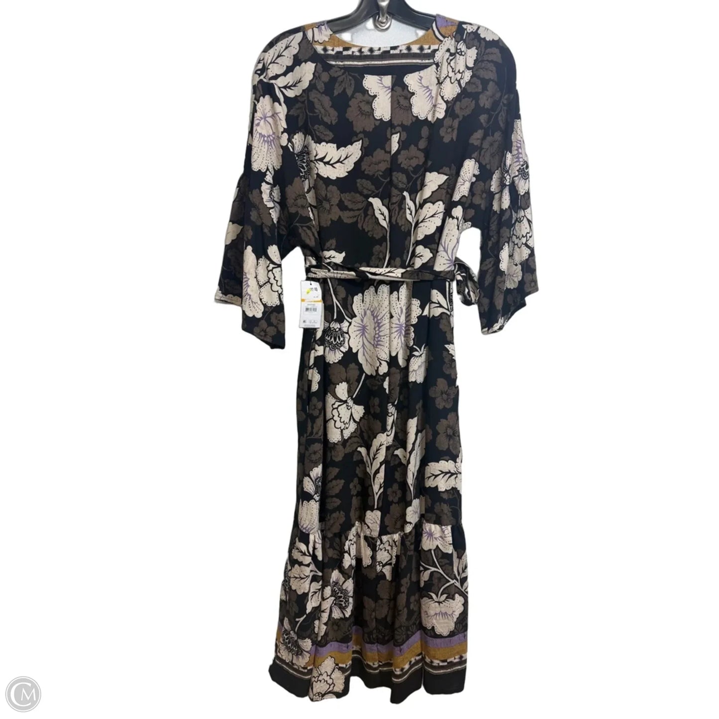 Dress Casual Maxi By Sofia By Sofia Vergara In Black & Cream, Size: L