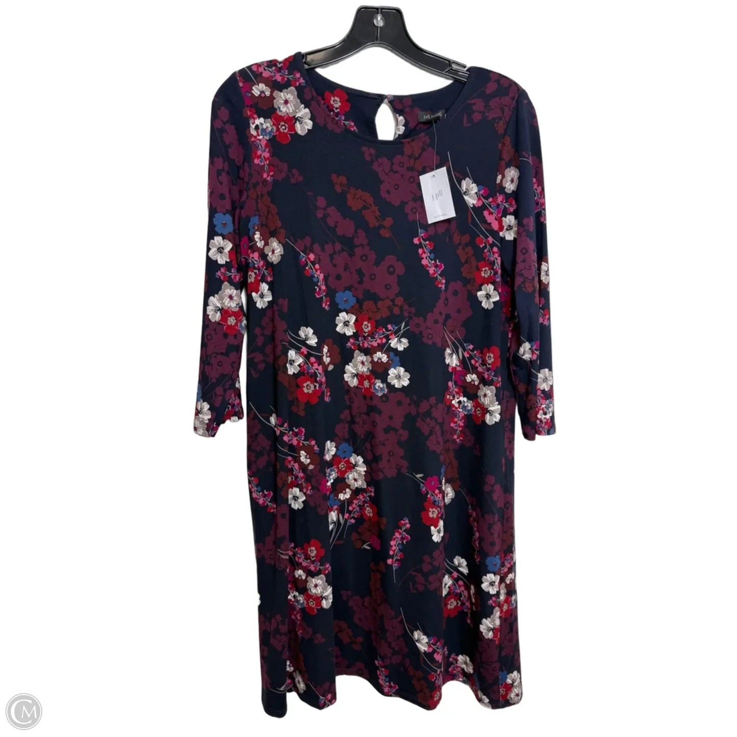 Dress Casual Maxi By J. Jill In Blue & Red, Size: S