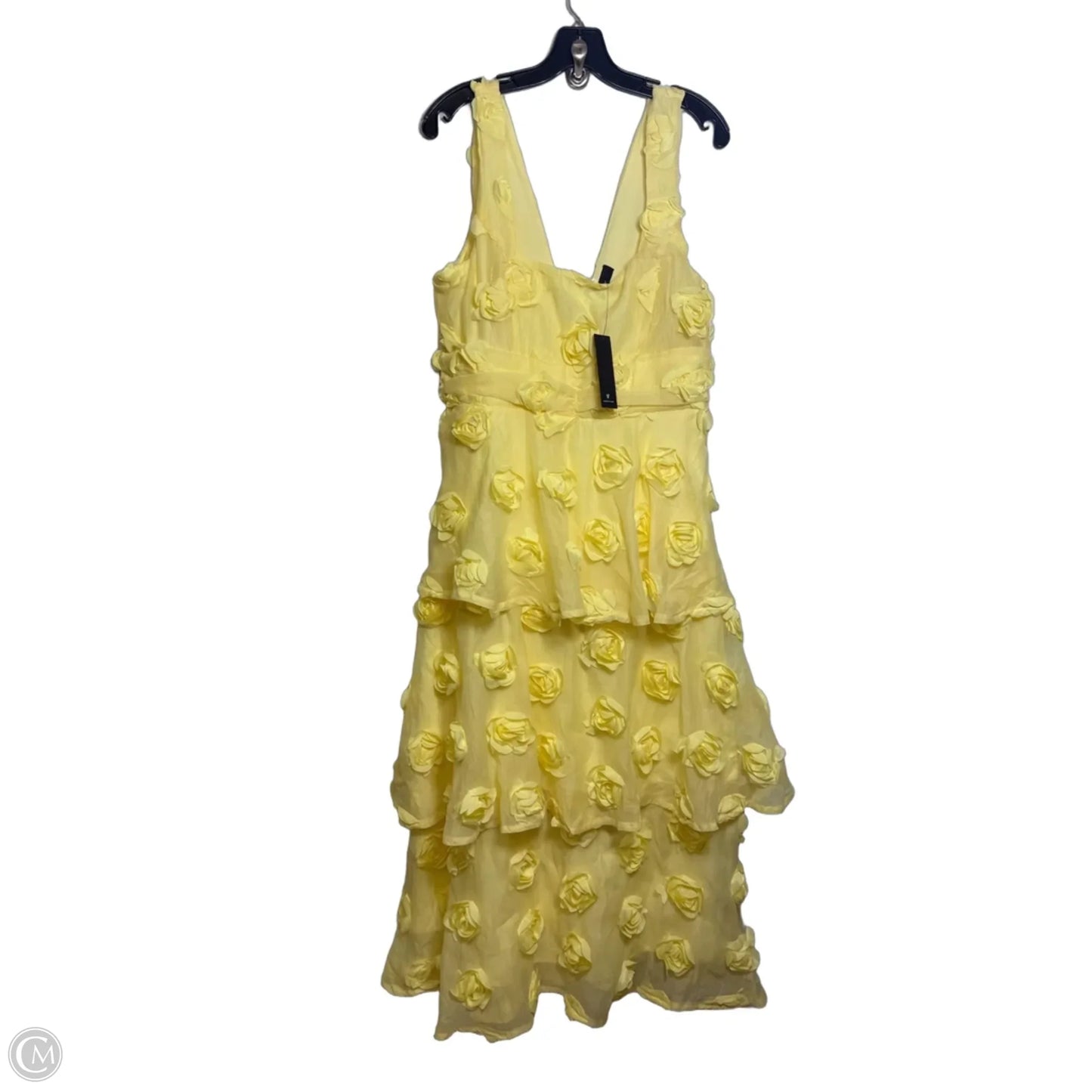 Dress Party Long By Lulus In Yellow, Size: L