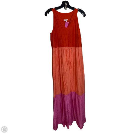 Dress Casual Maxi By J. Jill In Orange, Size: Xs
