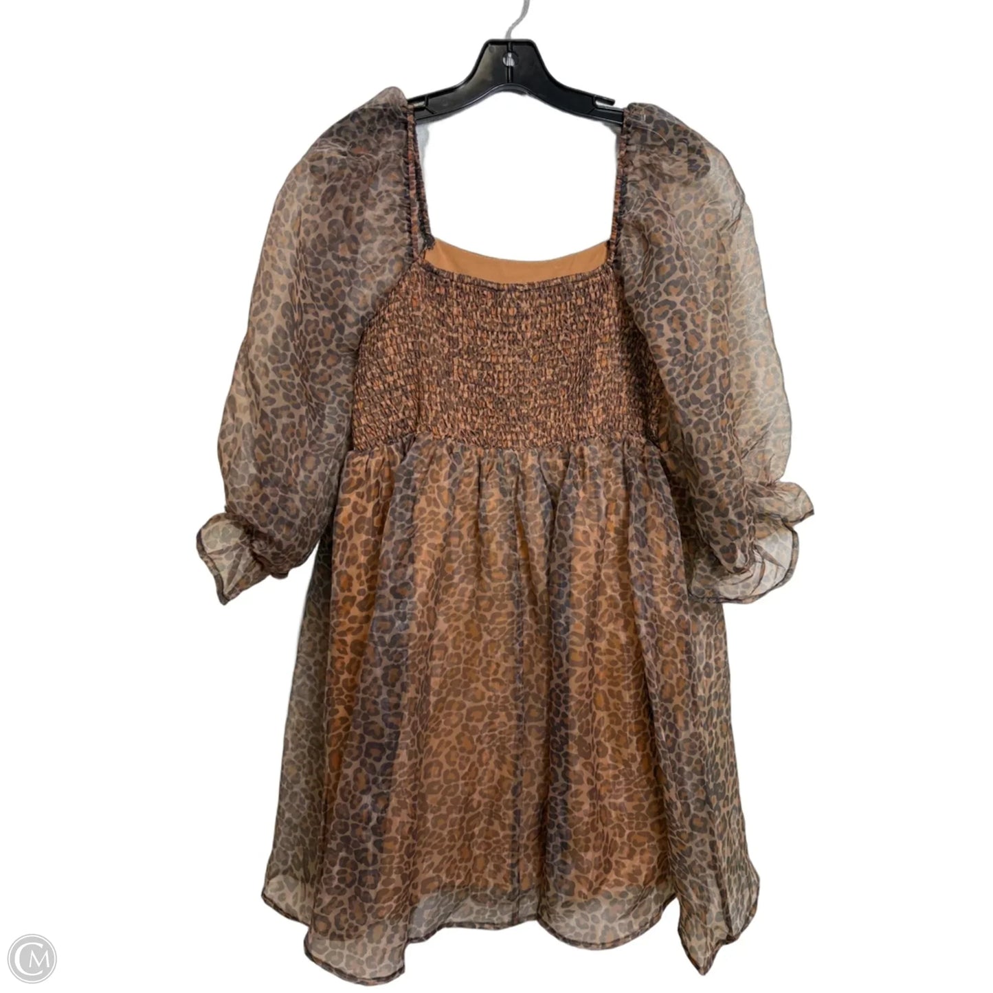 Dress Casual Maxi By Entro In Leopard Print, Size: L