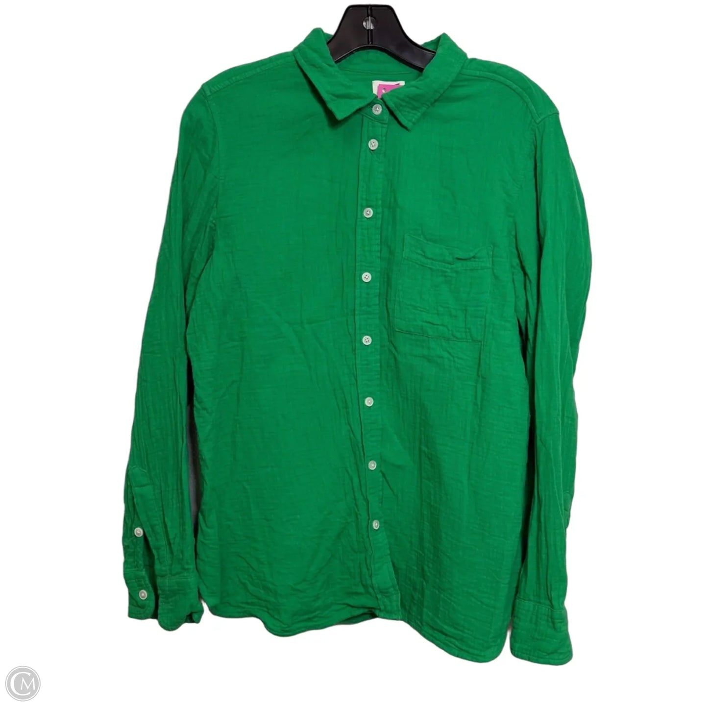 Top Long Sleeve By J. Crew In Green, Size: M