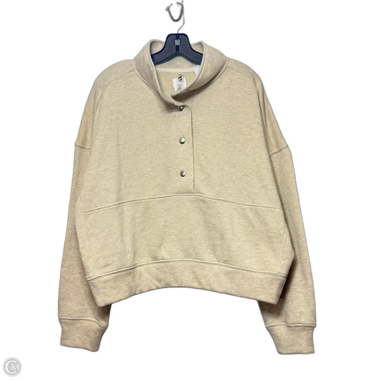 Sweatshirt Crewneck By Lou And Grey In Cream, Size: L