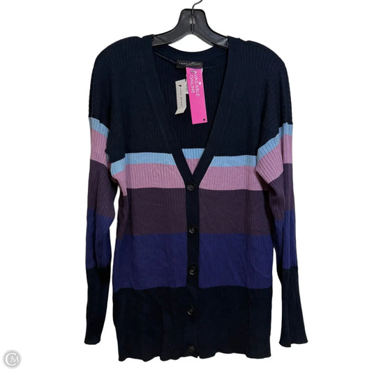 Cardigan By Lane Bryant In Blue & Pink, Size: 22