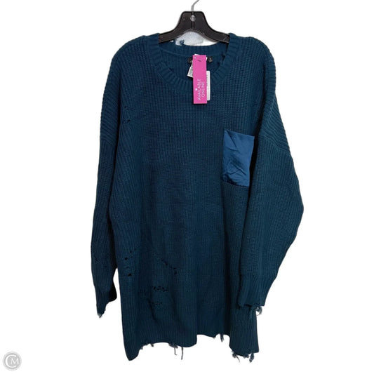Sweater By Love Stitch In Green, Size: 3x