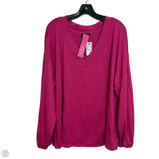 Sweater By Lane Bryant In Pink, Size: 18