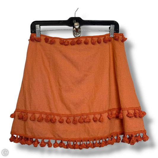 Skirt Mini & Short By Clothes Mentor In Orange, Size: L