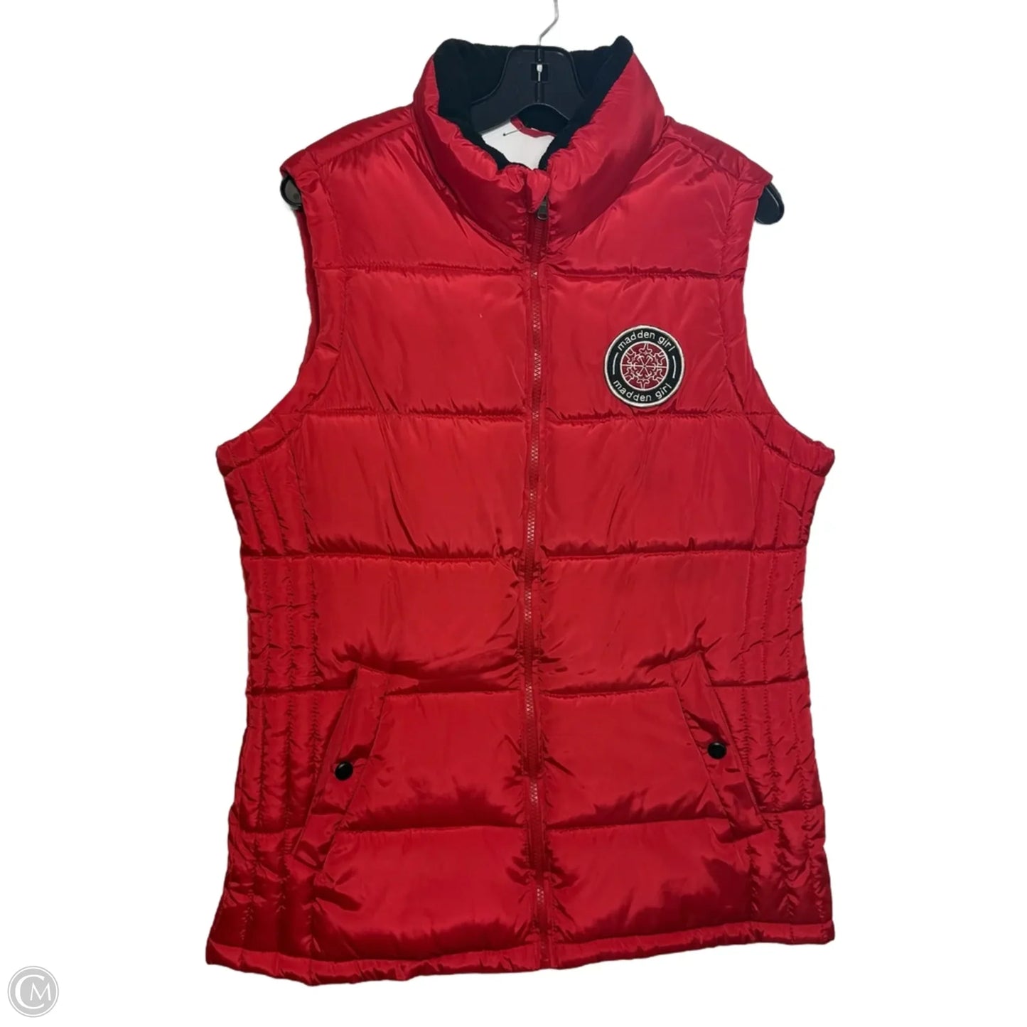 Vest Puffer & Quilted By Madden Girl In Red, Size: L