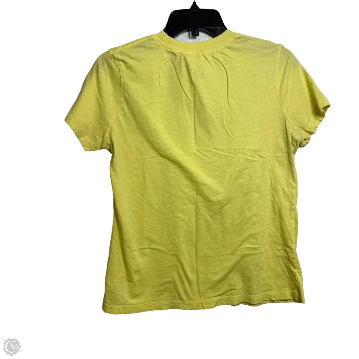 Athletic Top Short Sleeve By Nike In Yellow, Size: M