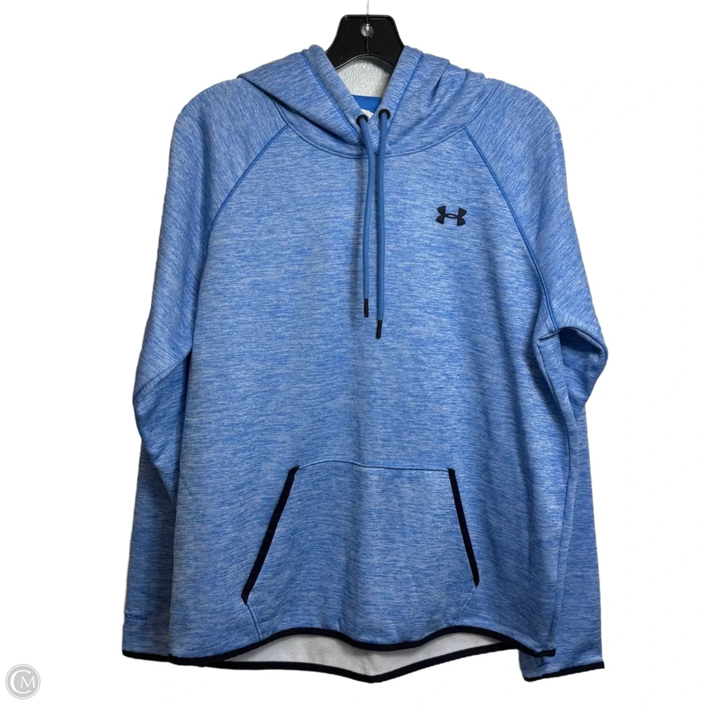 Sweatshirt Hoodie By Under Armour In Blue, Size: L