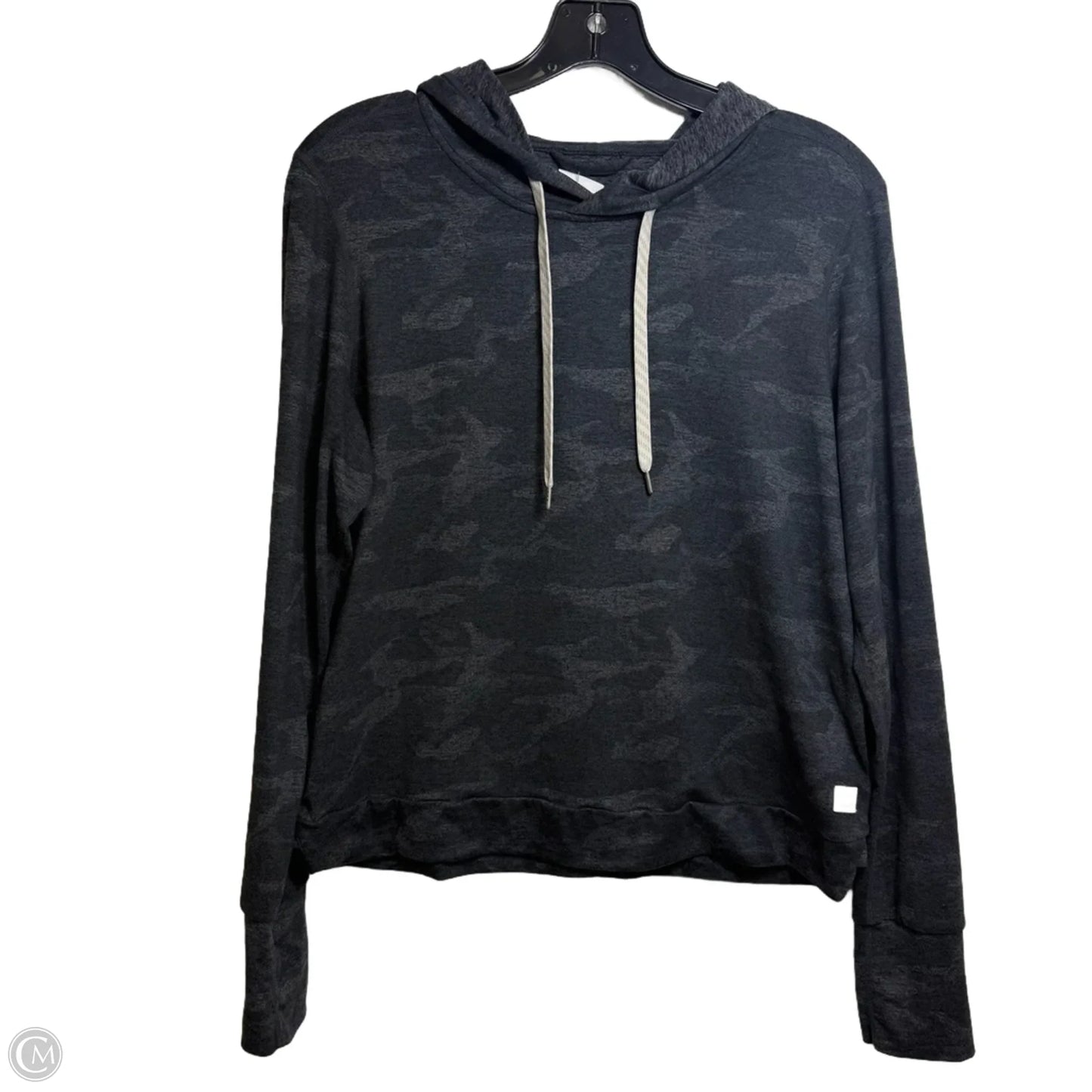 Athletic Top Long Sleeve Hoodie By Vuori In Camouflage Print, Size: S