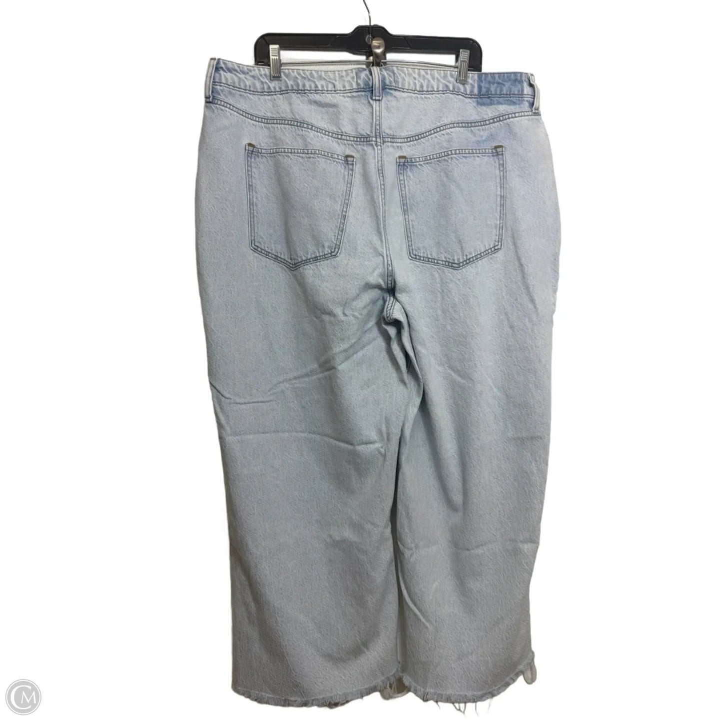 Jeans Cropped By Abercrombie And Fitch In Blue Denim, Size: 18