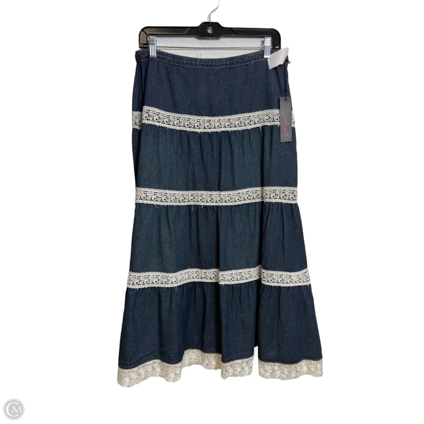 Skirt Maxi By Willi Smith In Blue Denim, Size: 8