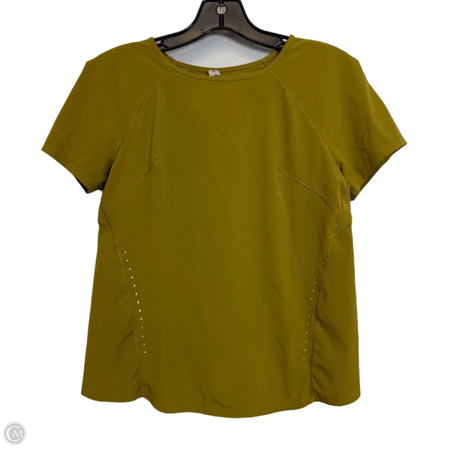 Athletic Top Short Sleeve By Lululemon In Green, Size: 2
