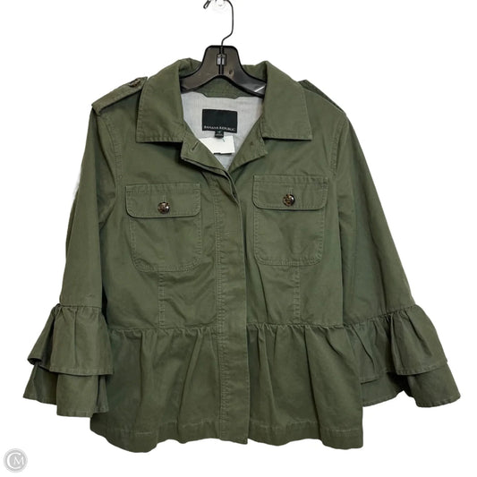 Jacket Shirt By Banana Republic In Green, Size: M