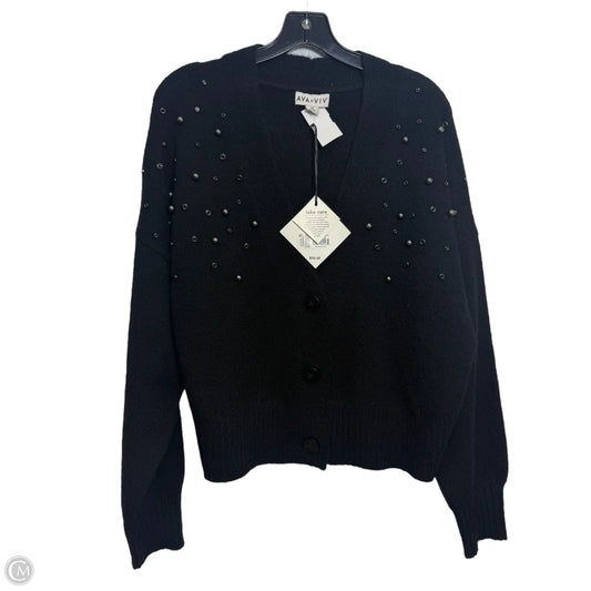 Cardigan By Ava & Viv In Black, Size: Xxl