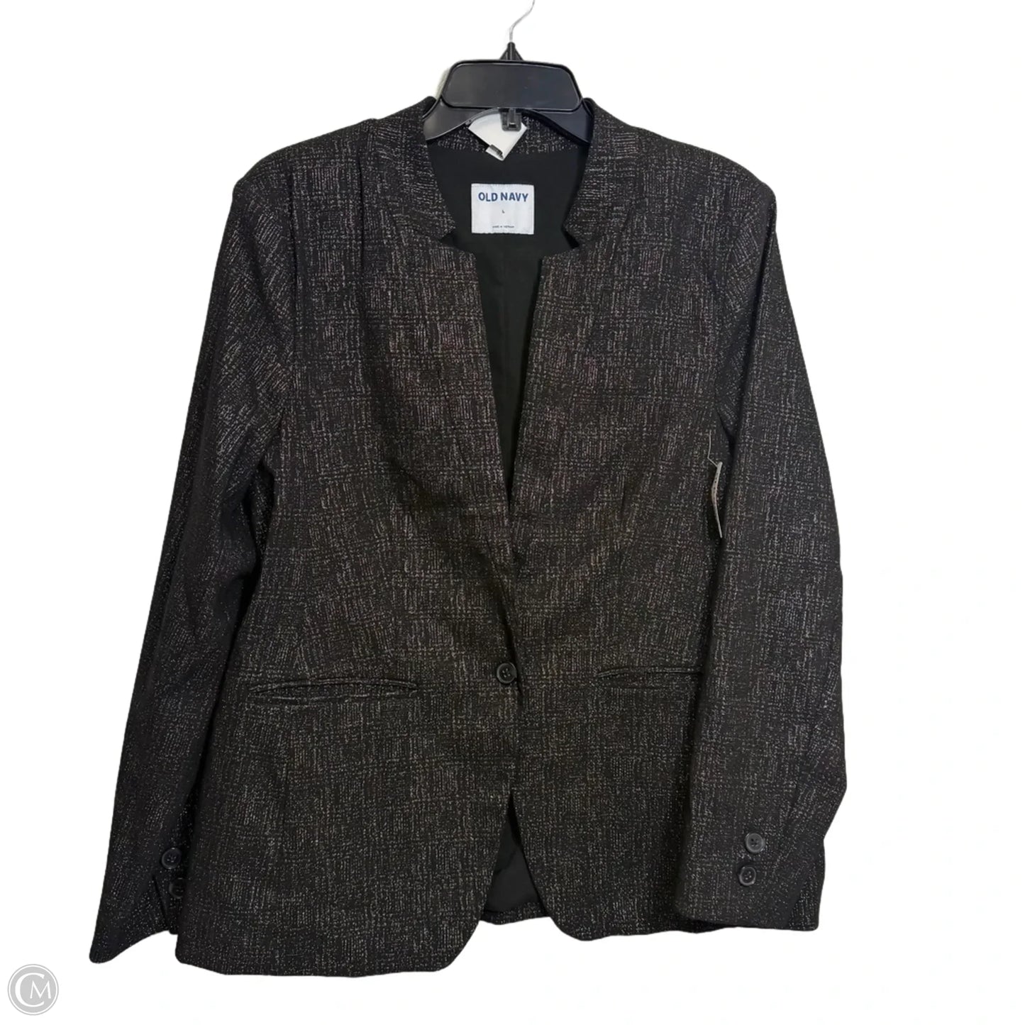 Blazer By Old Navy In Black & Gold, Size: L