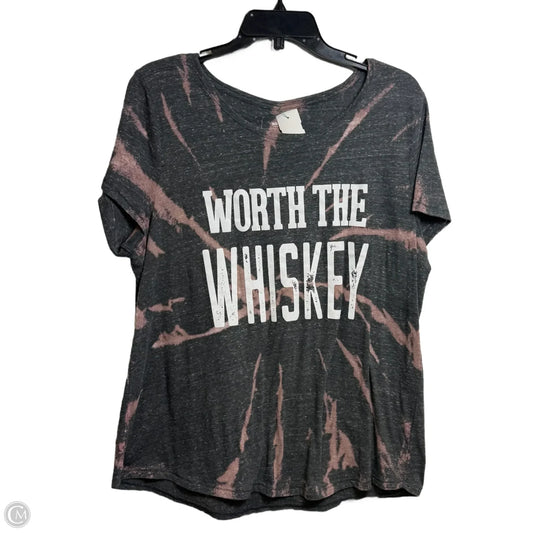 Top Short Sleeve By Sonoma In Grey, Size: Xl