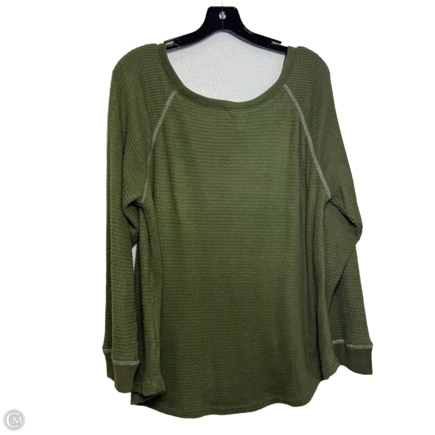 Top Long Sleeve By Cato In Green, Size: L