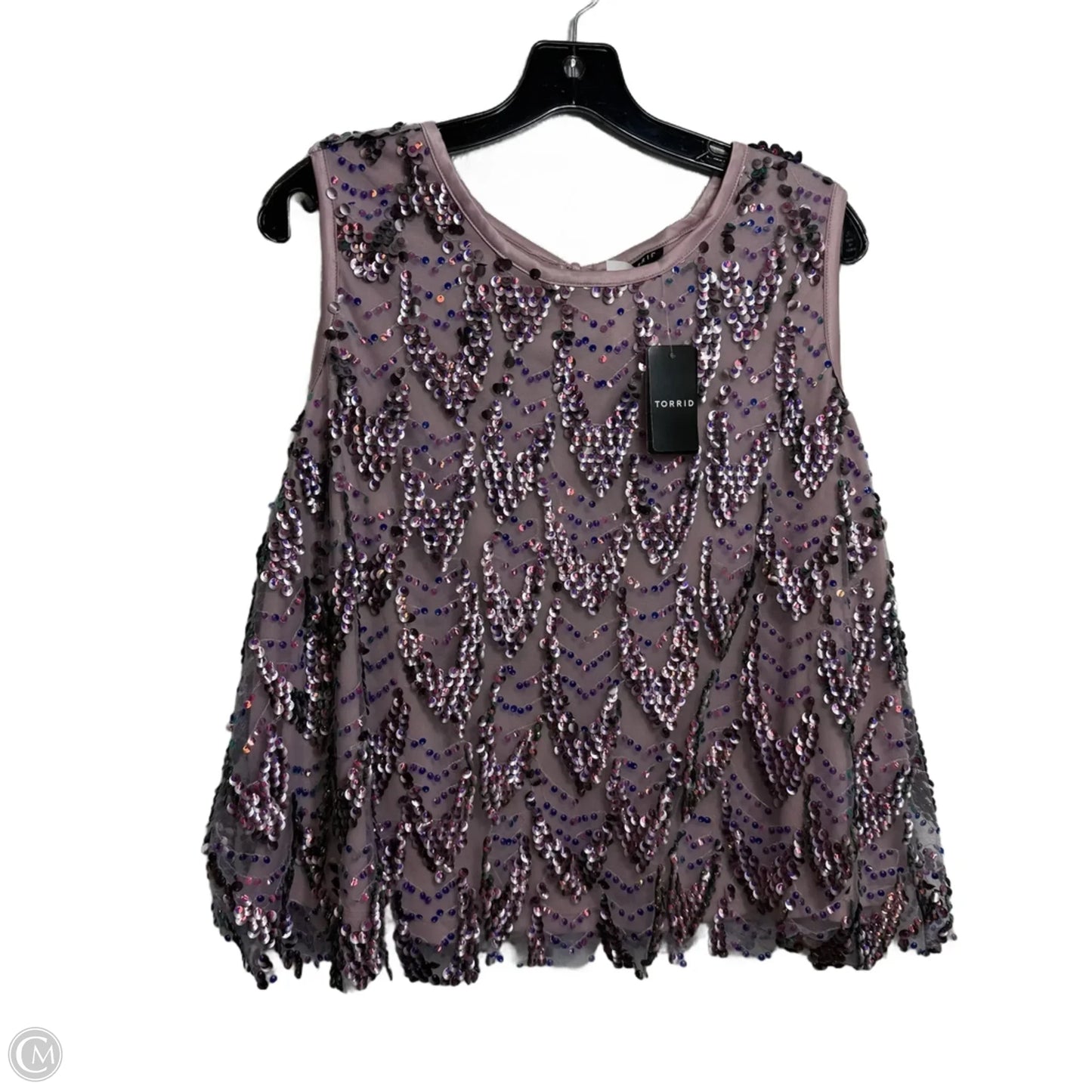 Top Sleeveless By Torrid In Purple, Size: L