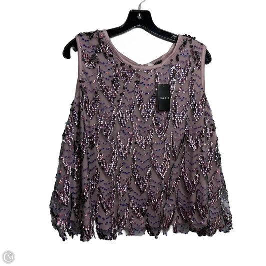 Top Sleeveless By Torrid In Purple, Size: L