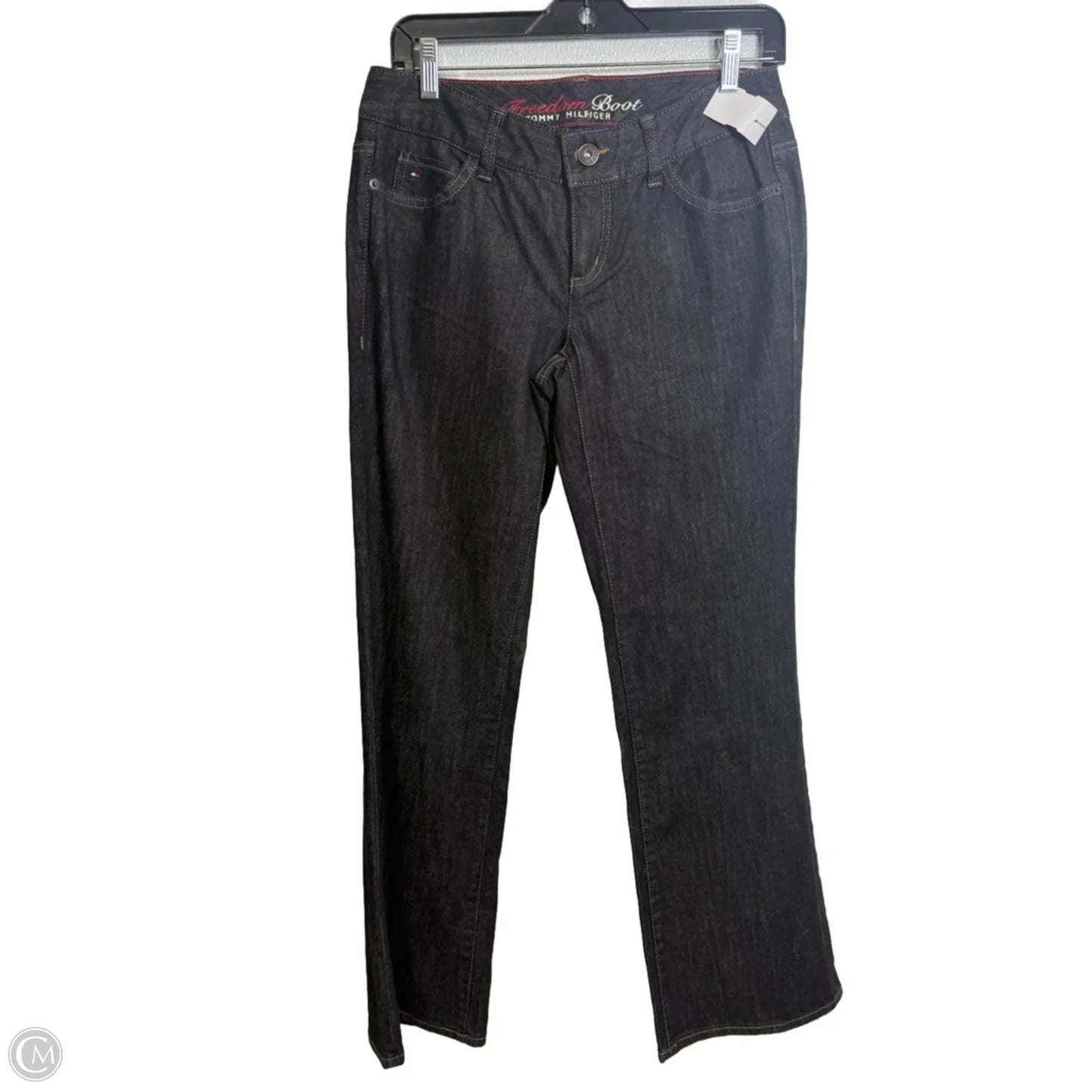 Jeans Boot Cut By Tommy Hilfiger In Black, Size: 4