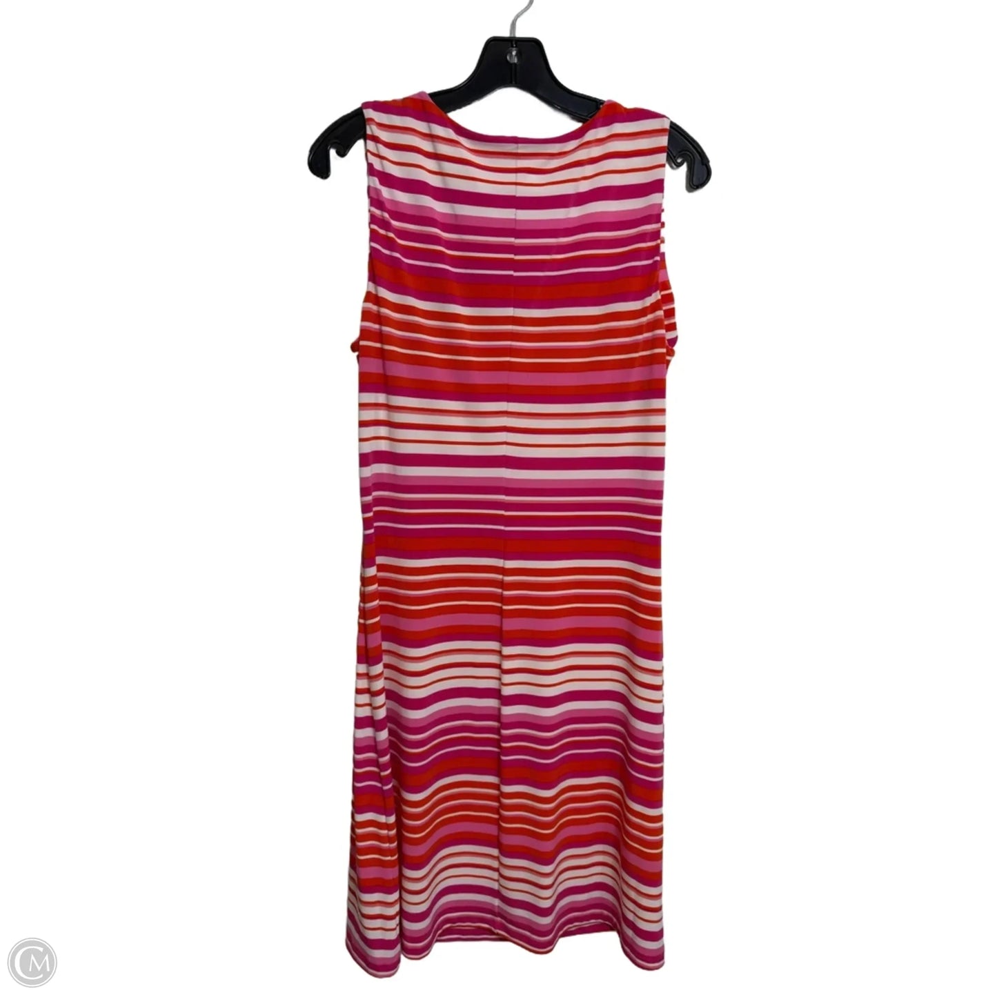 Dress Casual Midi By Tommy Hilfiger In Striped Pattern, Size: 10