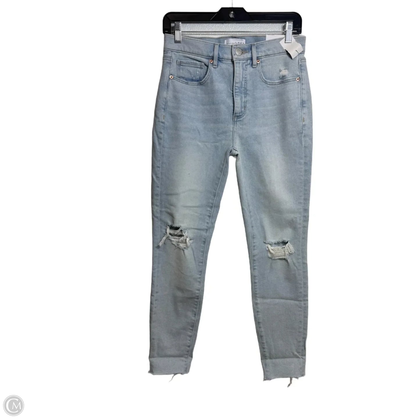 Jeans Cropped By Loft In Blue Denim, Size: 2