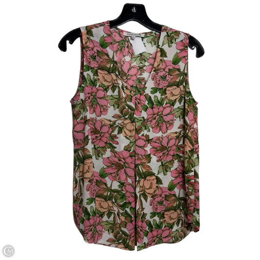 Top Sleeveless By Rose And Olive In Floral Print, Size: Xs