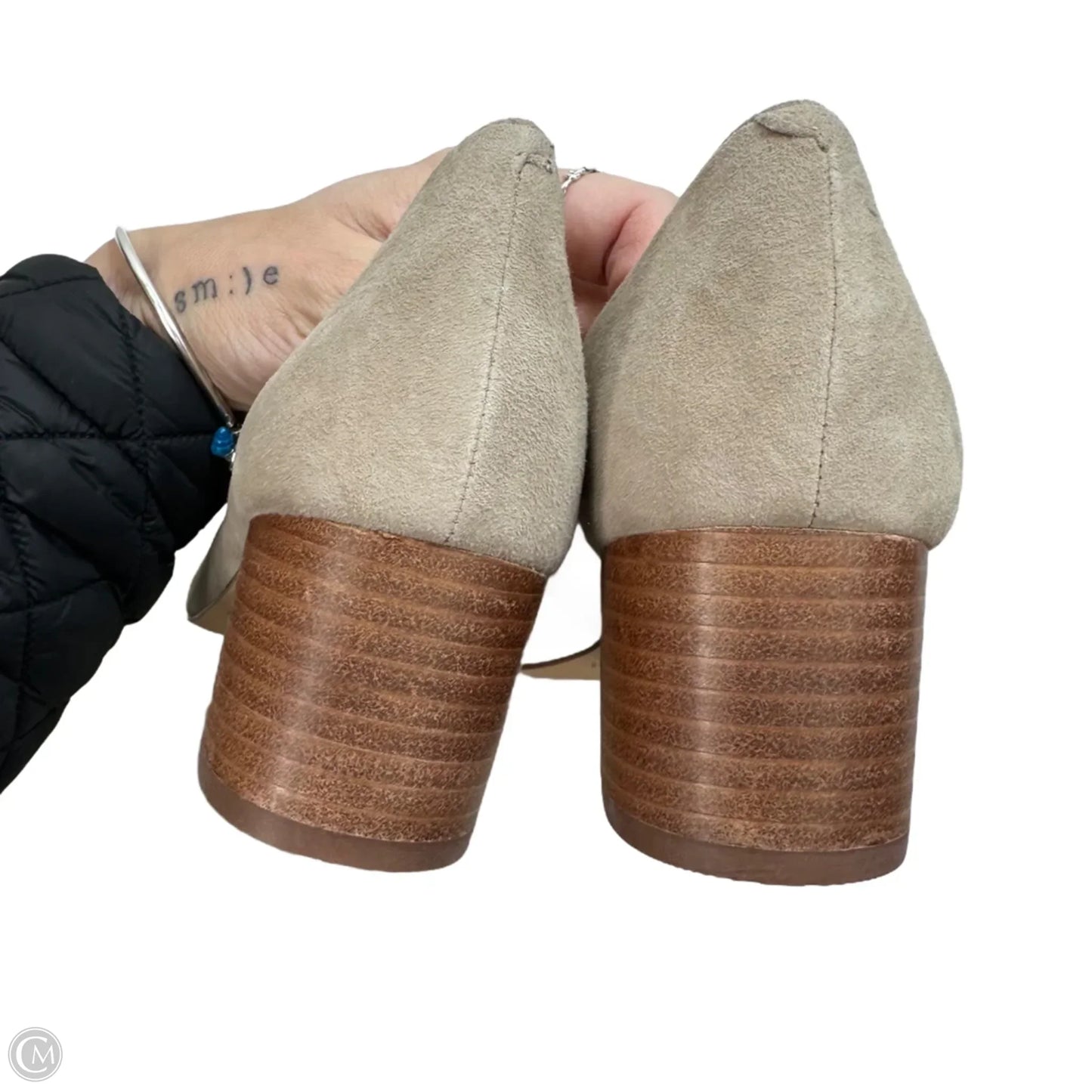 Shoes Heels Block By Sole Society In Taupe, Size: 8