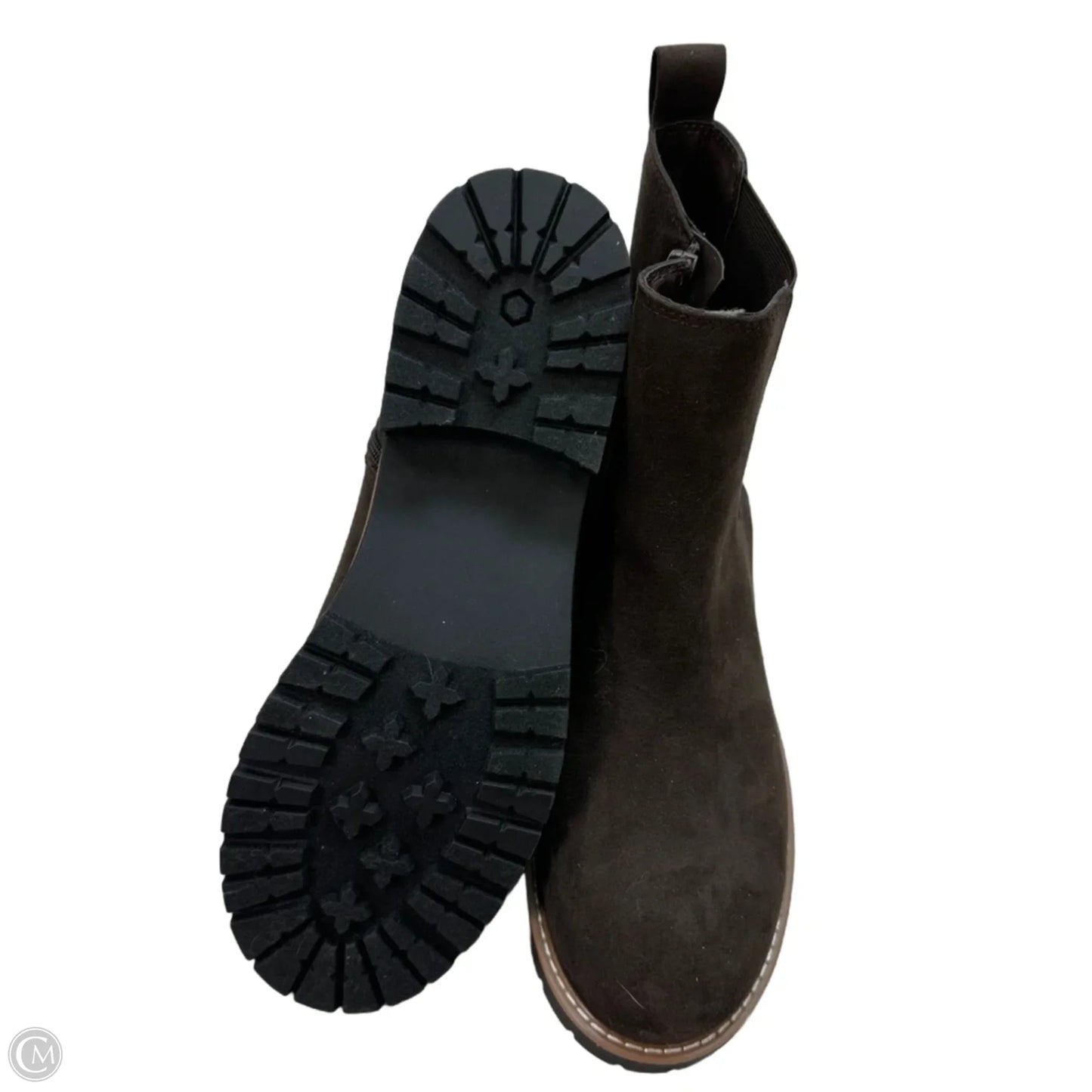Boots Ankle Heels By Kensie In Brown, Size: 10