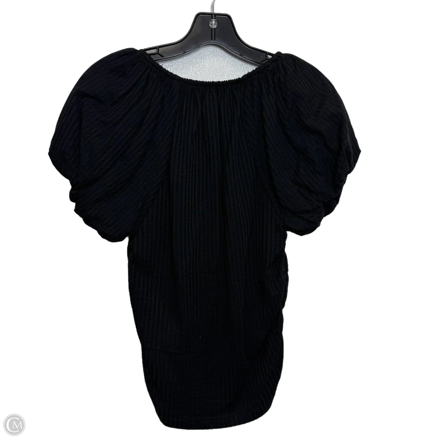Top Short Sleeve By Loft In Black, Size: M