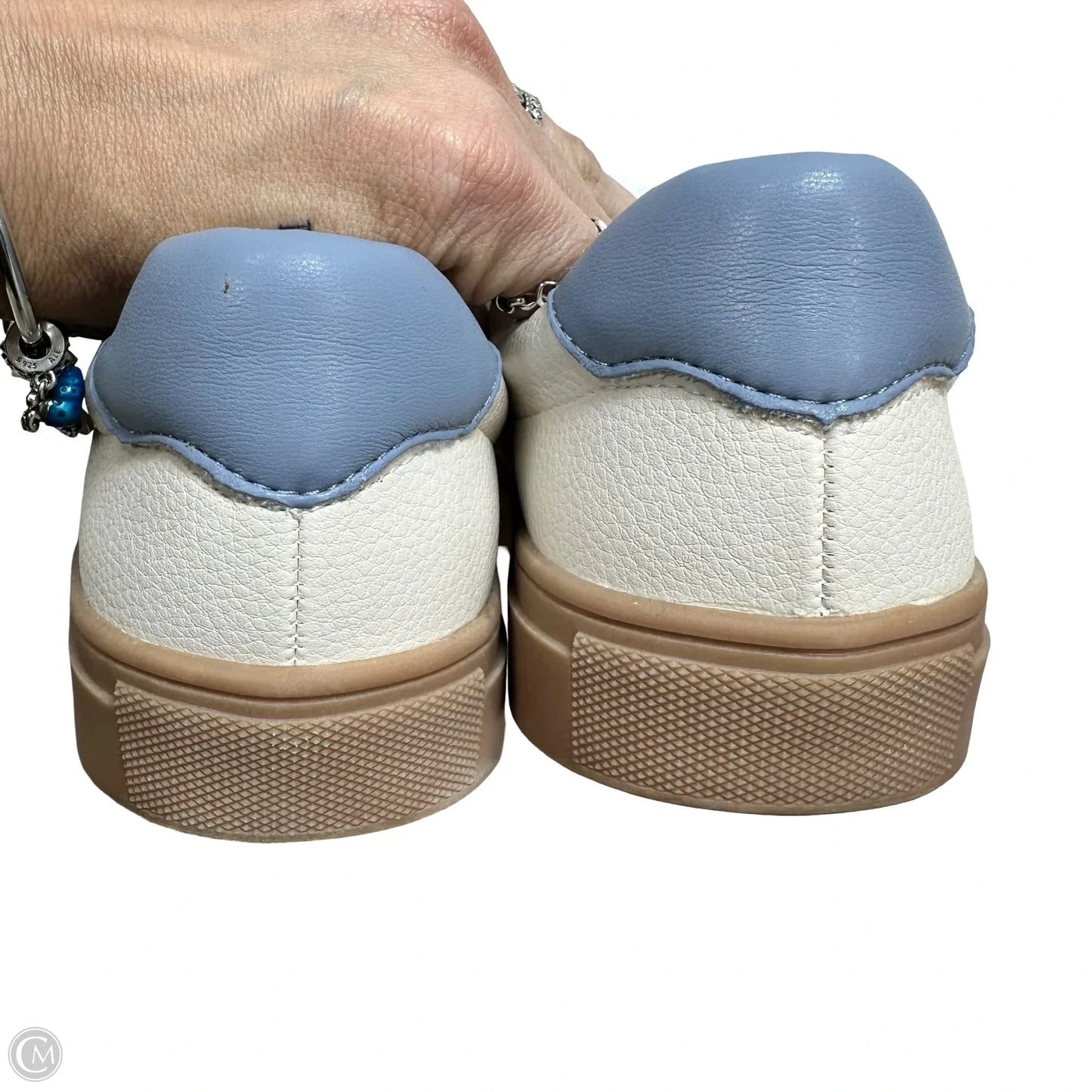 Shoes Sneakers By Loft In Blue & Cream, Size: 7