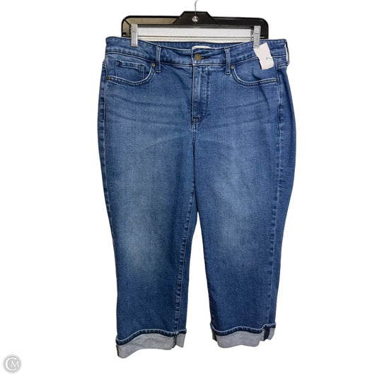 Jeans Cropped By Not Your Daughters Jeans In Blue Denim, Size: 12