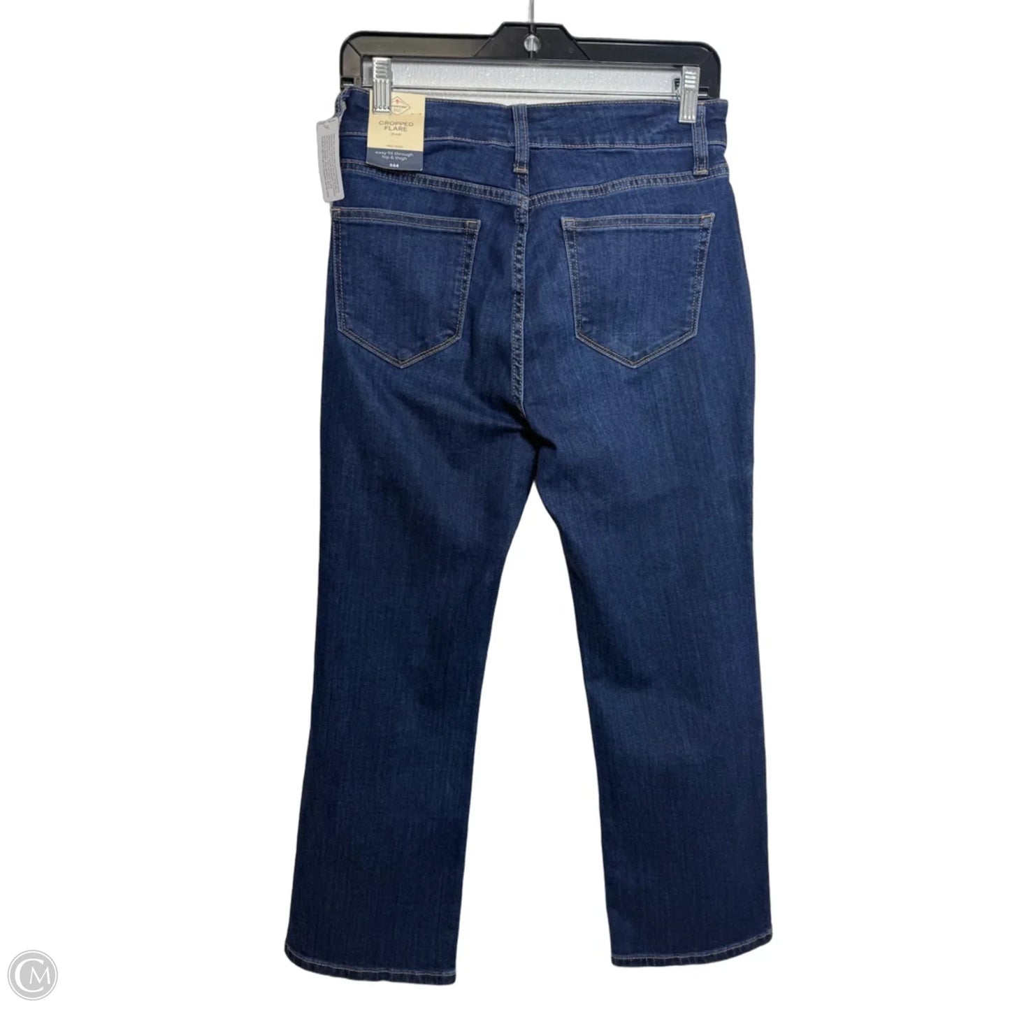 Jeans Cropped flare By St Johns Bay In Blue Denim, Size: 6
