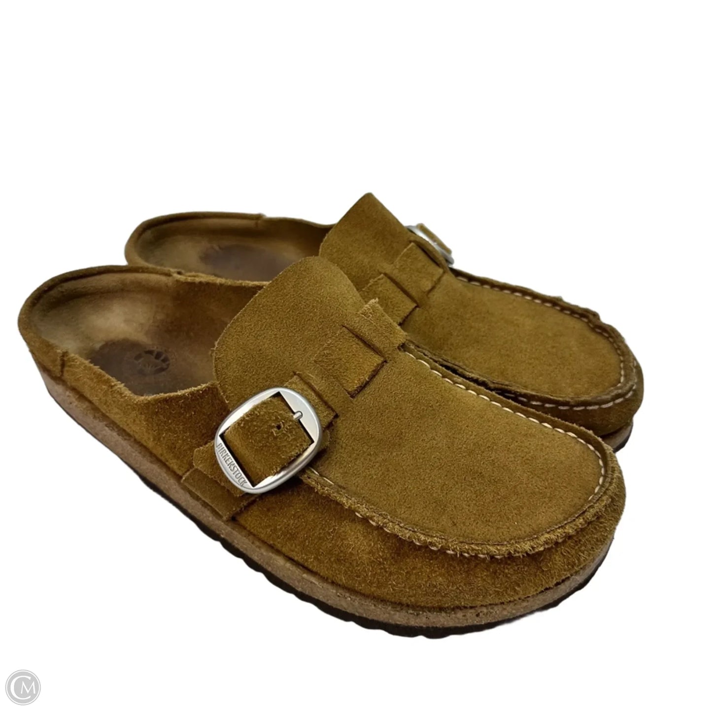 Shoes Flats By Birkenstock In Bronze, Size: 11