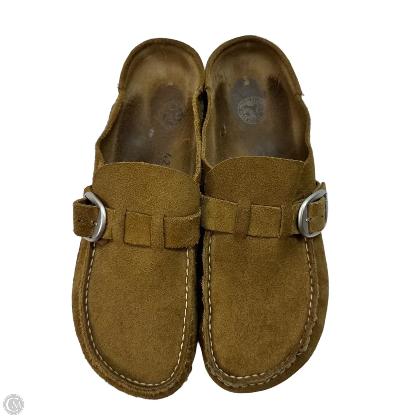 Shoes Flats By Birkenstock In Bronze, Size: 11
